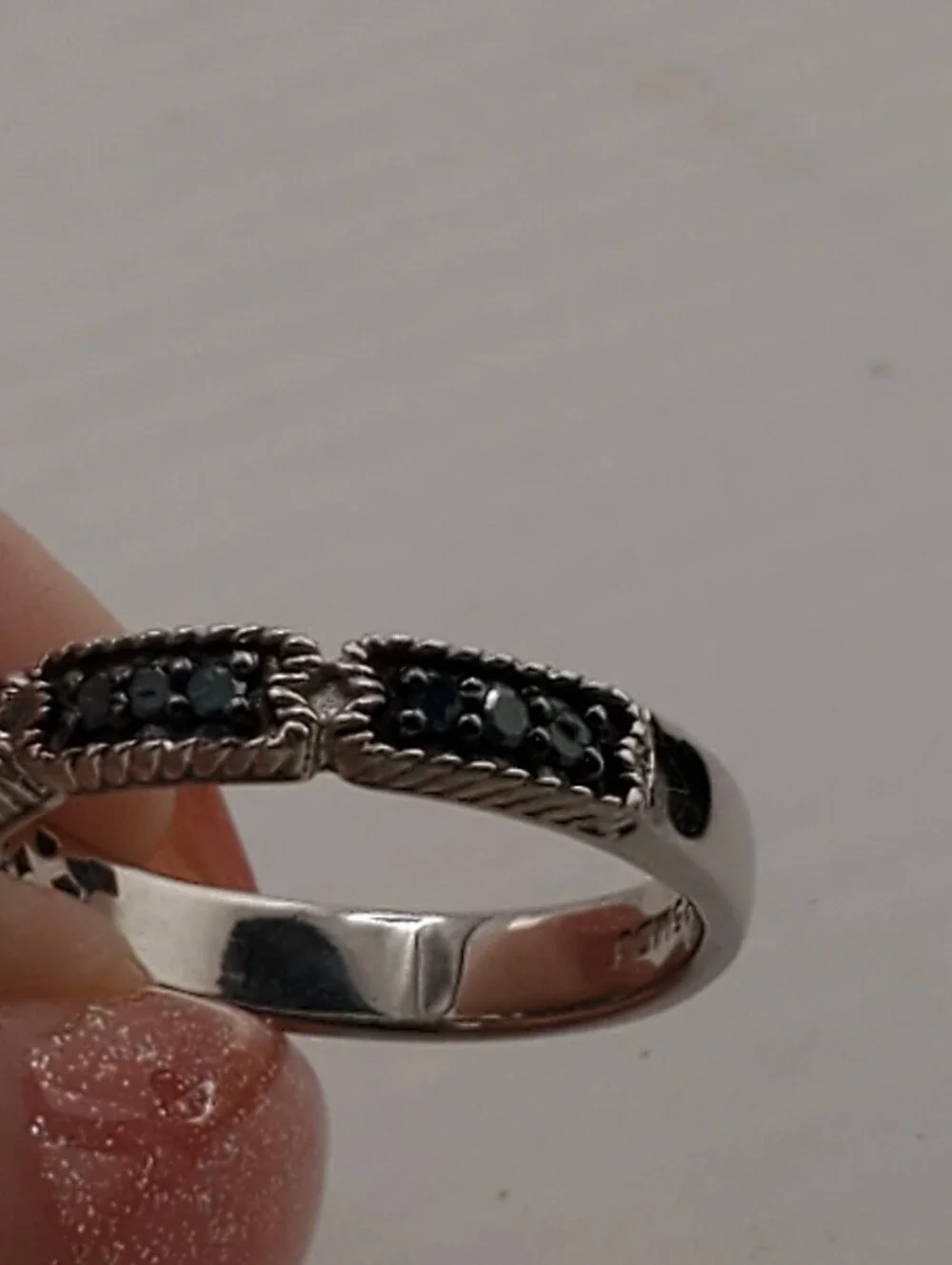 MDJ Sterling Blue Topaz Ring 6